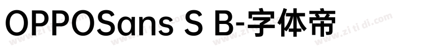 OPPOSans S B字体转换